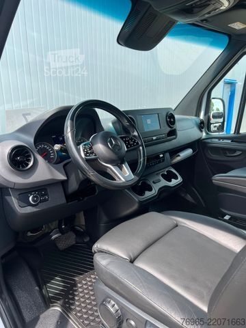 Gardinsided kassevogn MERCEDES-BENZ Sprinter 316 DOKA LANG PRITSCHE PLANE 6-SITZ AHK