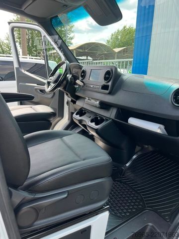 Gardinsided kassevogn MERCEDES-BENZ Sprinter 316 DOKA LANG PRITSCHE PLANE 6-SITZ AHK