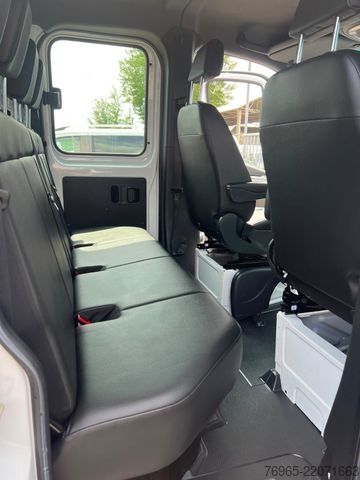 Gardinsided kassevogn MERCEDES-BENZ Sprinter 316 DOKA LANG PRITSCHE PLANE 6-SITZ AHK