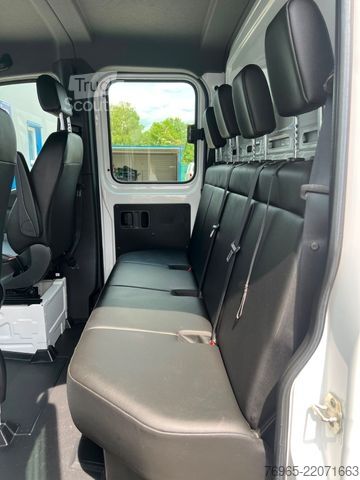 Gardinsided kassevogn MERCEDES-BENZ Sprinter 316 DOKA LANG PRITSCHE PLANE 6-SITZ AHK