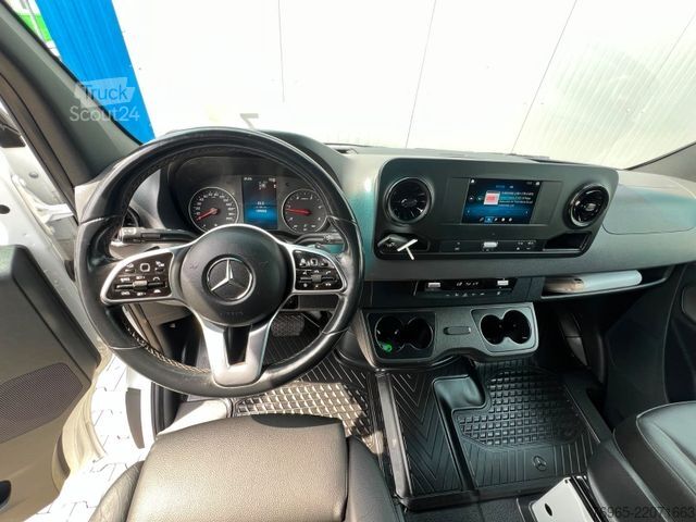 Gardinsided kassevogn MERCEDES-BENZ Sprinter 316 DOKA LANG PRITSCHE PLANE 6-SITZ AHK
