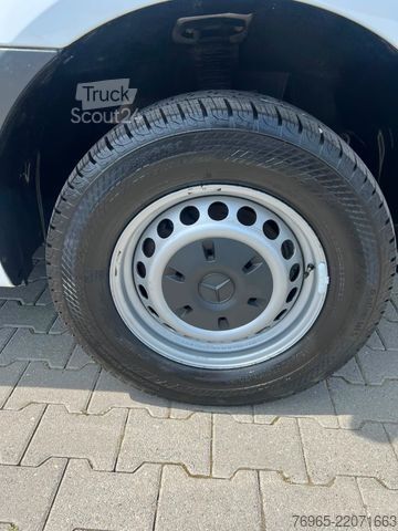 Gardinsided kassevogn MERCEDES-BENZ Sprinter 316 DOKA LANG PRITSCHE PLANE 6-SITZ AHK