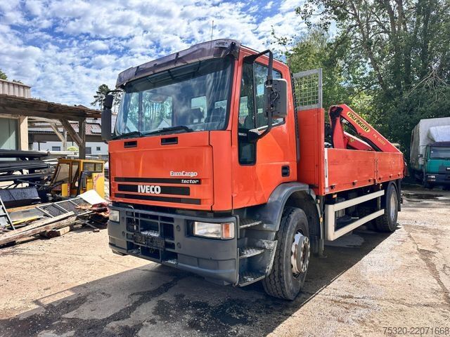 Automobilis ar plakanu platformu IVECO ML 180E 28 Kran