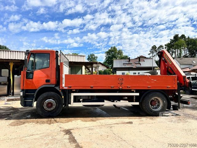 Automobilis ar plakanu platformu IVECO ML 180E 28 Kran