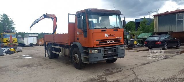 Automobilis ar plakanu platformu IVECO ML 180E 28 Kran