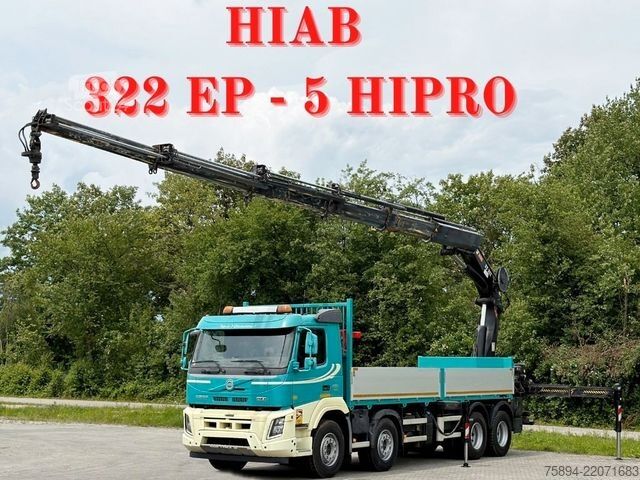 Кран, монтиран на камион VOLVO FMX 410 *HIAB 322 EP-5 HIPRO/FUNK *8x4