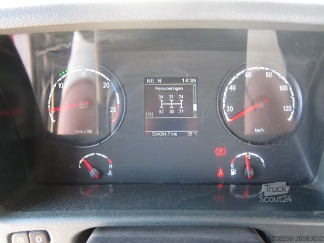 Camion benne à bras amovible SCANIA P410 CB6X2 HSA Hyva 22T Haken Liftachse