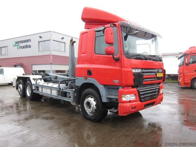 Camião porta-contentores de gancho DAF CF 85 410 6X2*4 Meiller Haken Manual Retarder