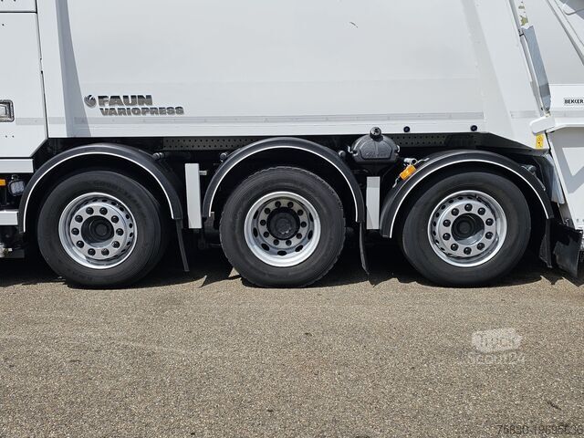 Vuilniswagen DAF CF 410 8X2/6 FAUN / BEKKER LAGRAM 16m3 / WAS IN...