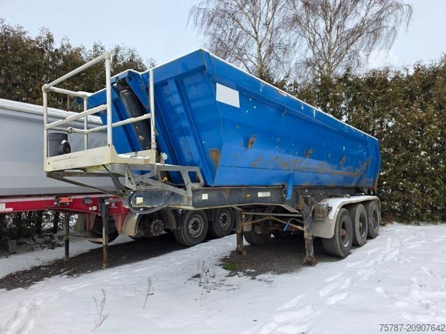 Semirremolque volquete MEILLER Stahlmulde MHKS 41/3-S, Schütte, Liftachse