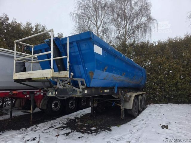 Semirremolque volquete MEILLER Stahlmulde MHKS 41/3-S, Schütte, Liftachse