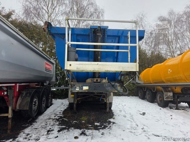 Semirremolque volquete MEILLER Stahlmulde MHKS 41/3-S, Schütte, Liftachse