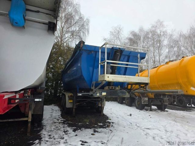 Semirremolque volquete MEILLER Stahlmulde MHKS 41/3-S, Schütte, Liftachse