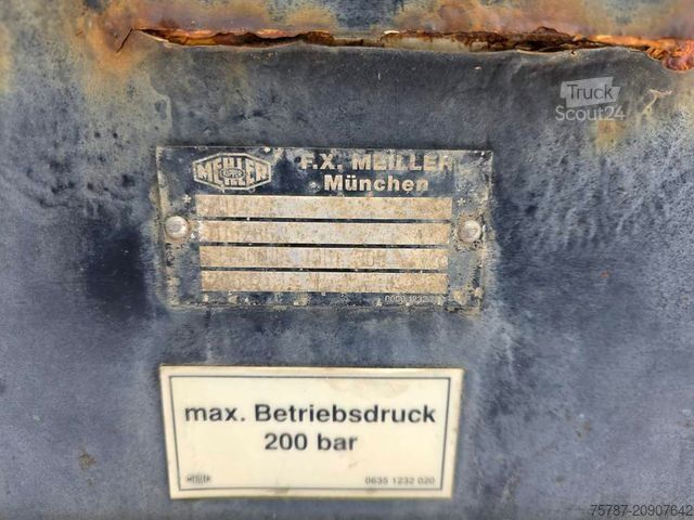 Полуприцеп-самосвал MEILLER Stahlmulde MHKS 41/3-S, Schütte, Liftachse