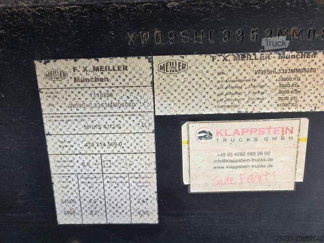 Полуприцеп-самосвал MEILLER Stahlmulde MHKS 41/3-S, Schütte, Liftachse