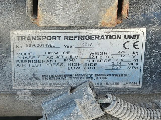 Camion frigorific MAN TGM 18.320 * KLIMA * TEMP * LBW 2.5T * U100SA