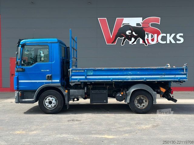 Kolmisuuntainen kippiauto MAN TGL 8.180 4x2 BB MEILLER DSK / LGS