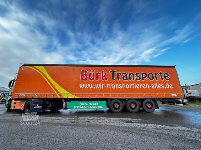 Auflieger mit Pritsche & Plane SCHMITZ CARGOBULL SCS 24/L-13.62,Standard,Lift-,Lenkachse,verzinkt