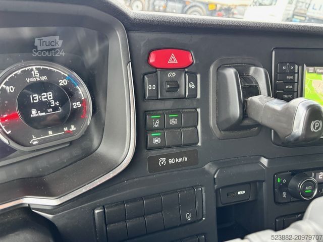 Platós teherautó ponyvával SCANIA R500 Komplettzug*Retarder*Edscha*Voll-Luft*SAF