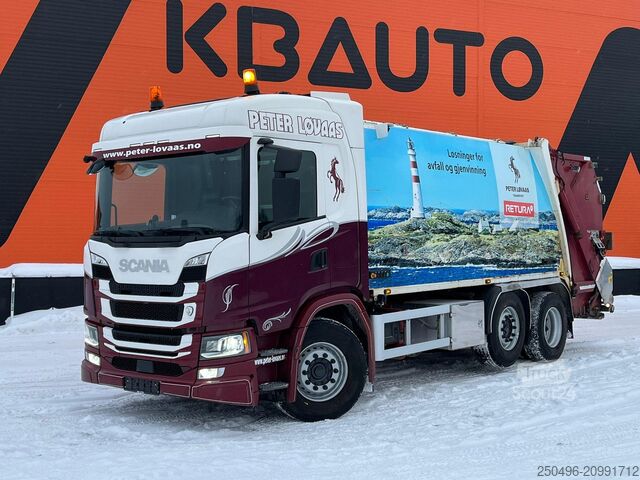Camion poubelle Scania G 370 6x2/4 NTM KG-2B-HB  12,5+6,1 m3