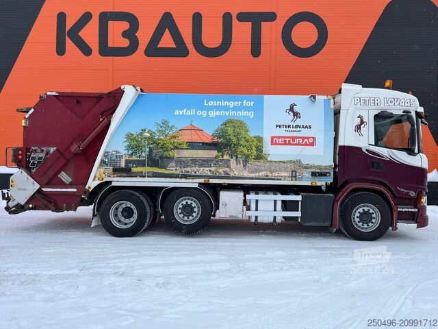 Camion poubelle Scania G 370 6x2/4 NTM KG-2B-HB  12,5+6,1 m3