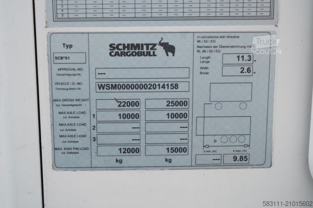 Rashladna poluprikolica SCHMITZ CARGOBULL CH?ODNIA / THERMO KING SLX SPECTRUM  / 1 osiowa