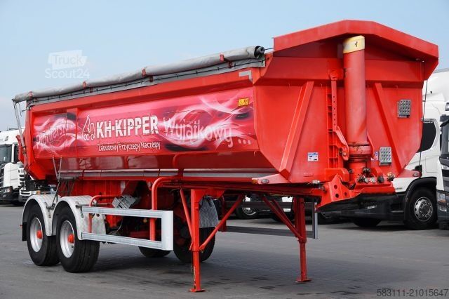 Tipper semitrailer BENALU WYWROTKA / 26 M3 / NACZEPA BEZRAMOWA  / N2O W1U