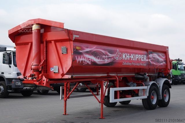 Tipper semitrailer BENALU WYWROTKA / 26 M3 / NACZEPA BEZRAMOWA  / N2O W1U