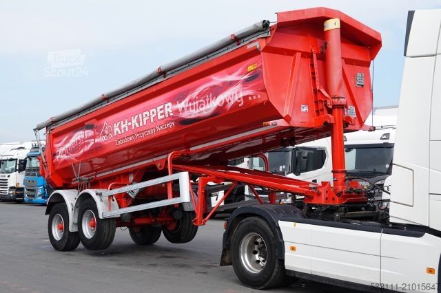 Tipper semitrailer BENALU WYWROTKA / 26 M3 / NACZEPA BEZRAMOWA  / N2O W1U