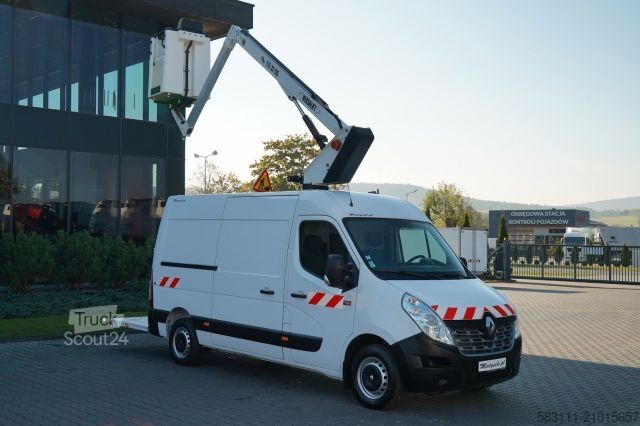 Vrachtwagenhoogwerker RENAULT MASTER / PODNO?NIK KOSZOWY - 10.5 m / BLASZAK +