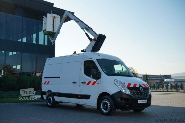 Vrachtwagenhoogwerker RENAULT MASTER / PODNO?NIK KOSZOWY - 10.5 m / BLASZAK +
