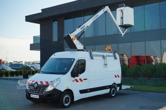 Vrachtwagenhoogwerker RENAULT MASTER / PODNO?NIK KOSZOWY - 10.5 m / BLASZAK +