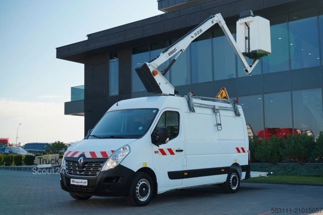 Vrachtwagenhoogwerker RENAULT MASTER / PODNO?NIK KOSZOWY - 10.5 m / BLASZAK +