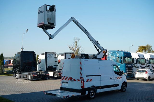 Vrachtwagenhoogwerker RENAULT MASTER / PODNO?NIK KOSZOWY - 10.5 m / BLASZAK +