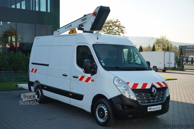 Vrachtwagenhoogwerker RENAULT MASTER / PODNO?NIK KOSZOWY - 10.5 m / BLASZAK +