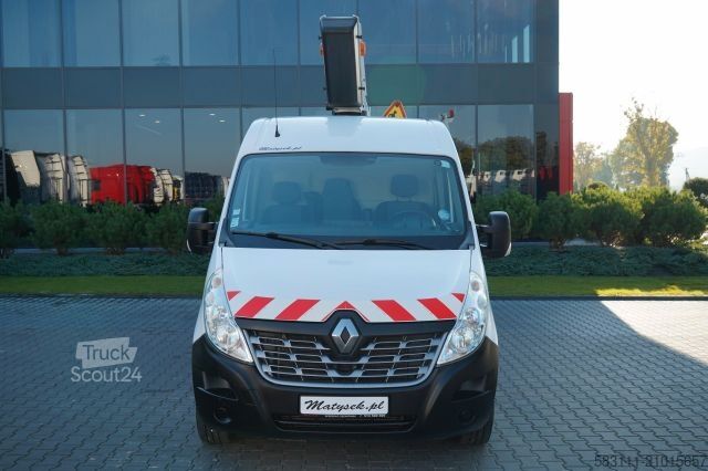 Vrachtwagenhoogwerker RENAULT MASTER / PODNO?NIK KOSZOWY - 10.5 m / BLASZAK +