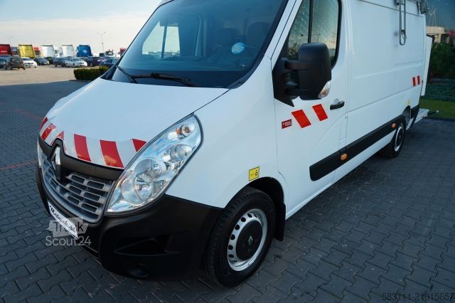 Vrachtwagenhoogwerker RENAULT MASTER / PODNO?NIK KOSZOWY - 10.5 m / BLASZAK +