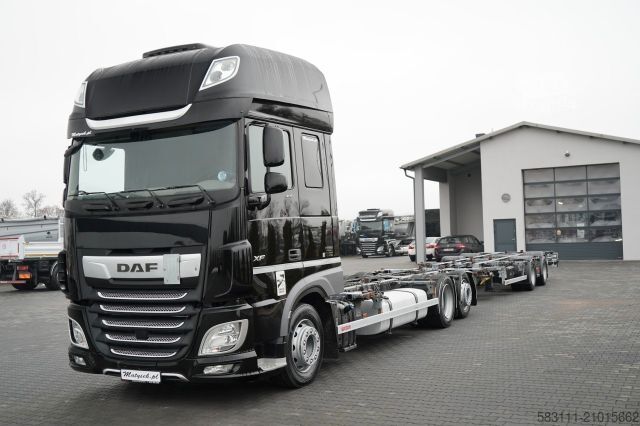 Jumbo vrachtwagen DAF XF 480 / BDF / 6X2 / ZESTAW TANDEM / SSC / I-PAR