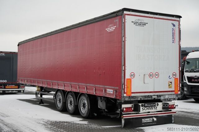 Auflieger mit Pritsche & Plane SCHMITZ CARGOBULL FIRANKA / STANDARD / PLANDEKA ZBROJONA