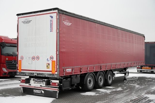 Auflieger mit Pritsche & Plane SCHMITZ CARGOBULL FIRANKA / STANDARD / PLANDEKA ZBROJONA