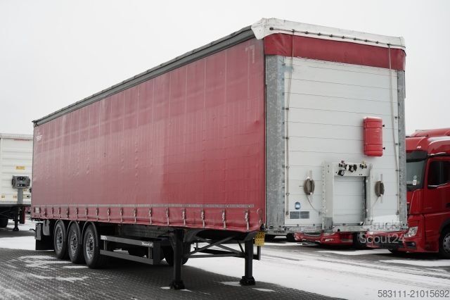 Auflieger mit Pritsche & Plane SCHMITZ CARGOBULL FIRANKA / STANDARD / PLANDEKA ZBROJONA