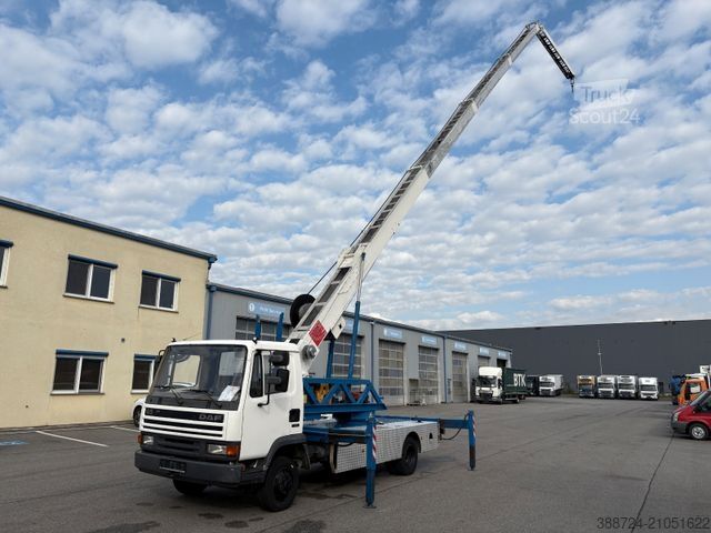 Camion équipé d'une grue DAF AE 45CE*Alu-kran Klaas 28/7*Dachdecker* Montage*