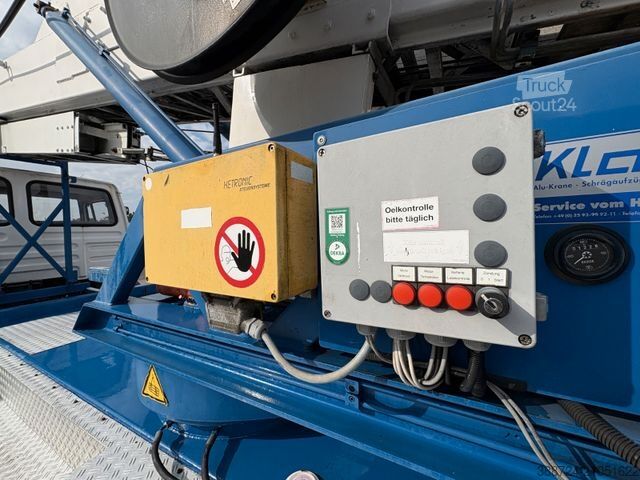 Camion équipé d'une grue DAF AE 45CE*Alu-kran Klaas 28/7*Dachdecker* Montage*