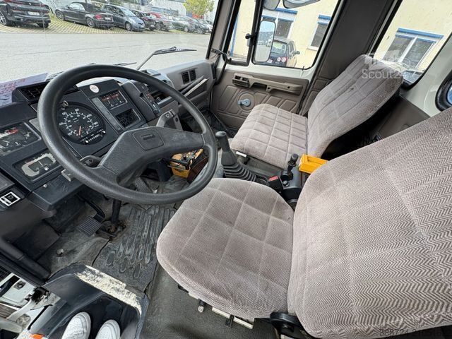 Camion équipé d'une grue DAF AE 45CE*Alu-kran Klaas 28/7*Dachdecker* Montage*