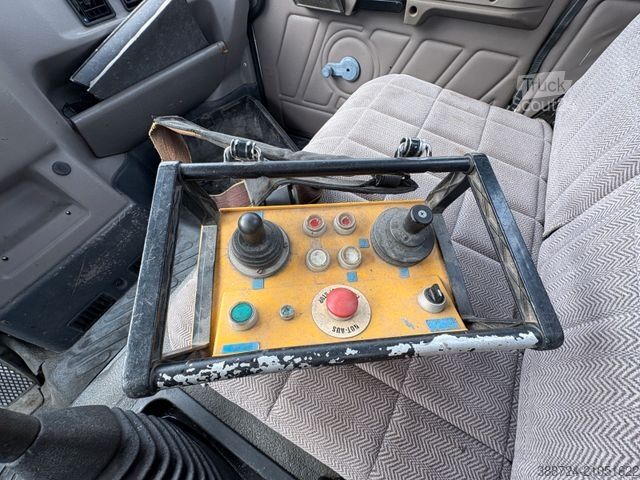 Camion équipé d'une grue DAF AE 45CE*Alu-kran Klaas 28/7*Dachdecker* Montage*