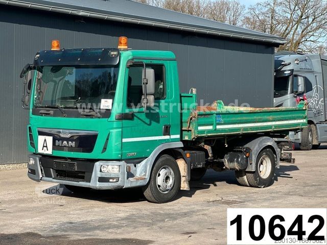 Driezijdige kipper bestelwagen MAN TGL 8.220 Meiller Dreiseitenkipper Euro6