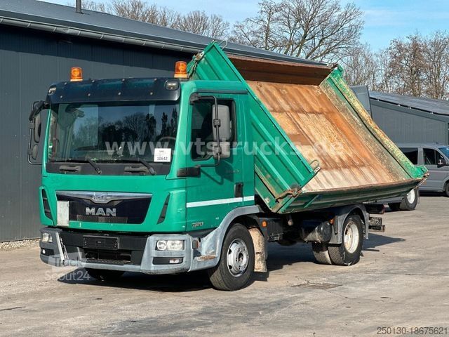 Driezijdige kipper bestelwagen MAN TGL 8.220 Meiller Dreiseitenkipper Euro6