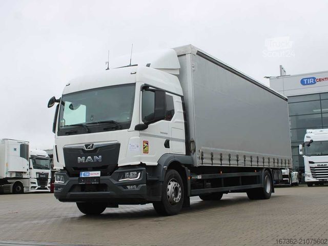 LKW mit Pritsche & Plane MAN TGM 18.320, EURO 6, NAVIGATION