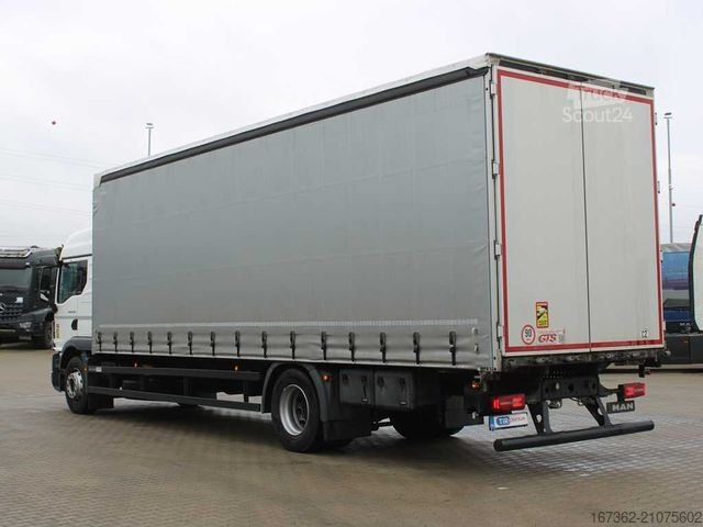 LKW mit Pritsche & Plane MAN TGM 18.320, EURO 6, NAVIGATION