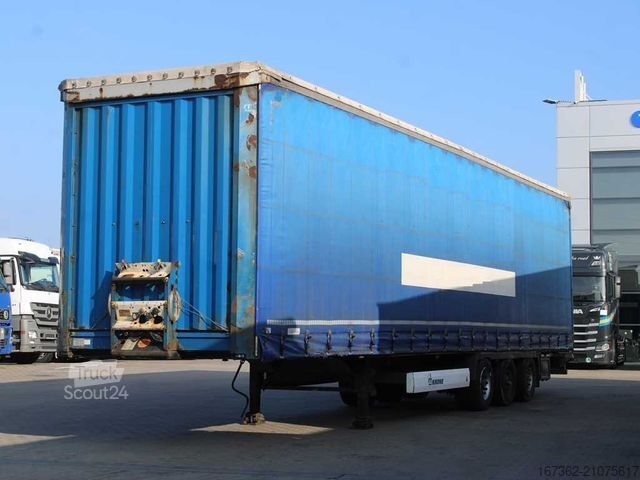 Open semitrailer with tarp KRONE SD, LOWDECK, MULTILOCK